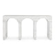 Uria Outdoor Console Table Arched Design Ivory Gray Concrete 61 Inch BM331908