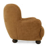 Fenn Accent Armchair Ash Wood Bun Feet Amber Cross Stitch Chenille