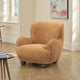 Fenn Accent Armchair Ash Wood Bun Feet Amber Cross Stitch Chenille