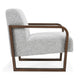 Timo Accent Armchair with Ash Wood Frame Slim Design Gray Boucle BM331915
