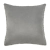 Slick Outdoor Square Accent Throw Pillow 22 Inch Gray Recycled Fabric