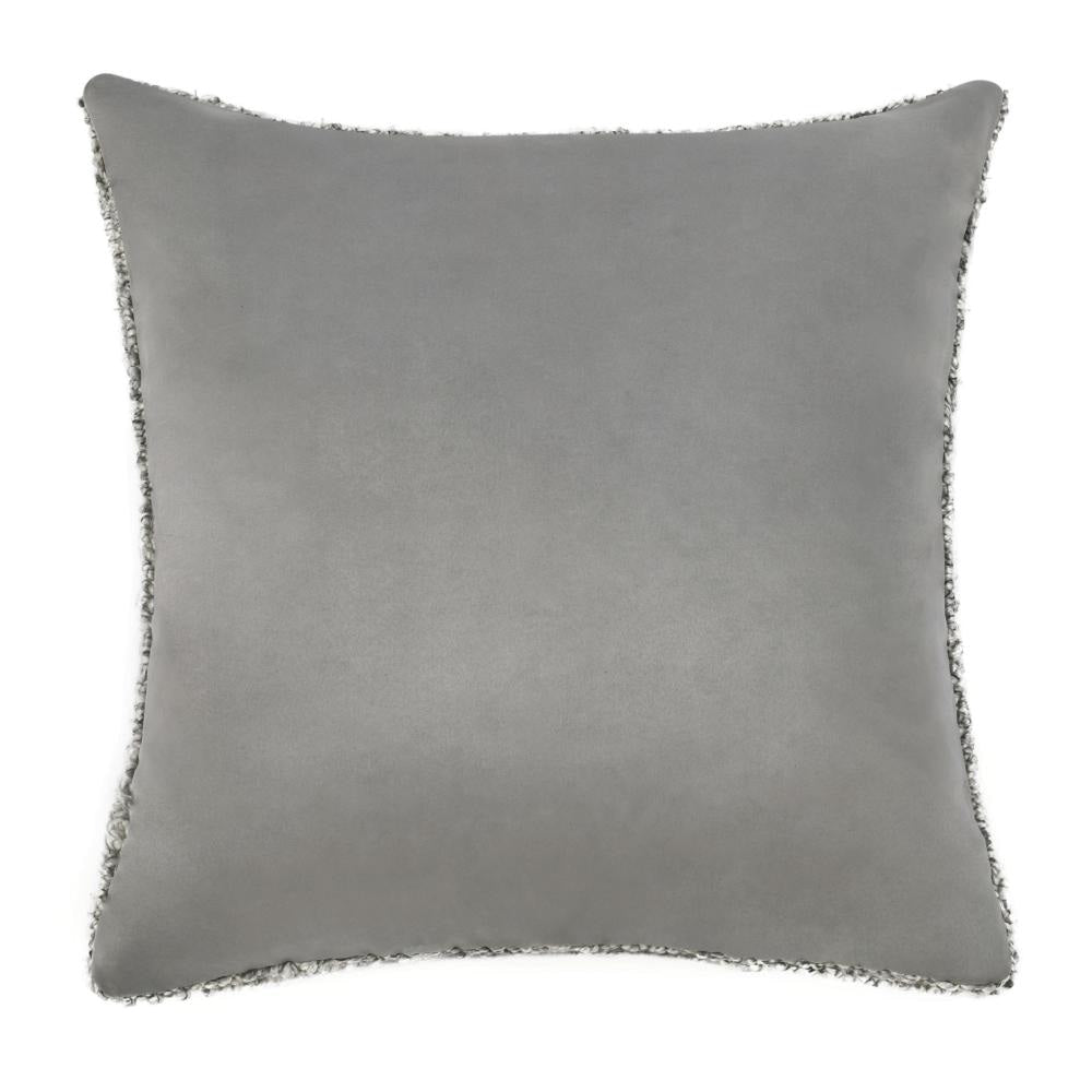 Slick Outdoor Square Accent Throw Pillow 22 Inch Gray Recycled Fabric