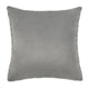 Slick Outdoor Square Accent Throw Pillow 22 Inch Gray Recycled Fabric