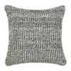 Slick Outdoor Square Accent Throw Pillow, 22 Inch Gray Recycled Fabric