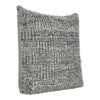 Slick Outdoor Square Accent Throw Pillow 22 Inch Gray Recycled Fabric