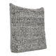 Slick Outdoor Square Accent Throw Pillow 22 Inch Gray Recycled Fabric