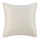 Slick Outdoor Square Accent Throw Pillow 22 Inch Ivory Recycled Fabric