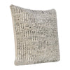 Slick Outdoor Square Accent Throw Pillow 22 Inch Ivory Recycled Fabric