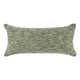 Sam Lumbar Accent Throw Pillow 14x26 Cedar Green Cotton Blend Texture BM331929