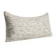 Sam Lumbar Accent Throw Pillow 16x36 Textured Cotton Blend Beige