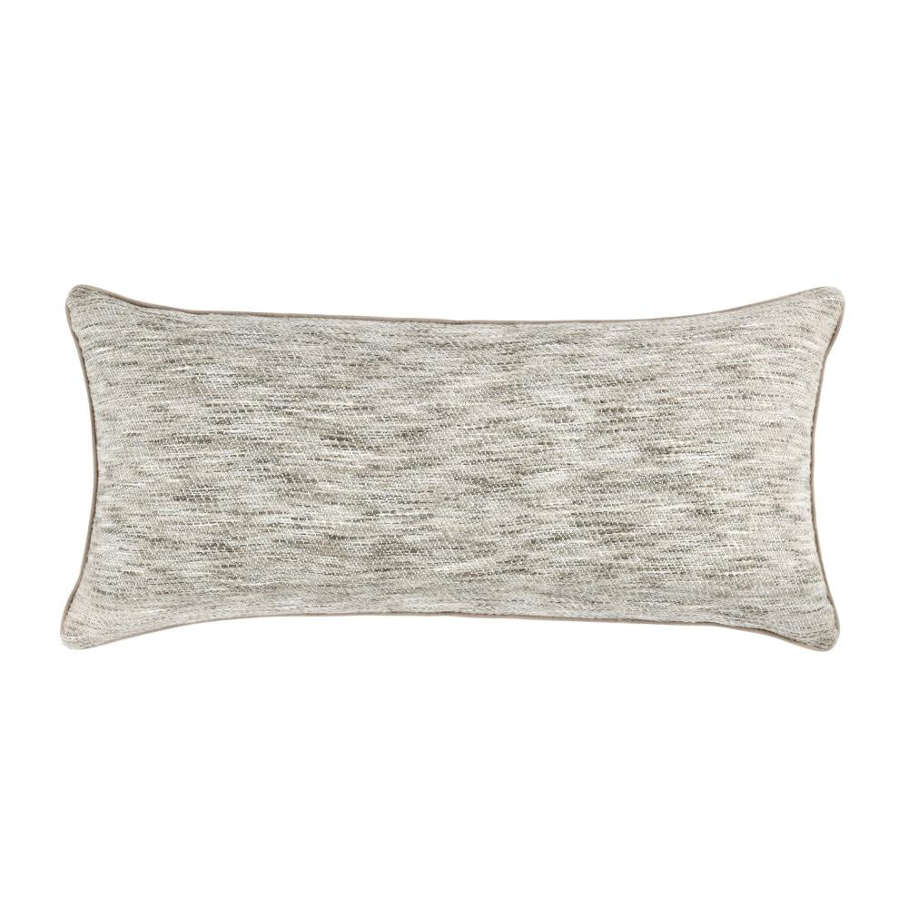 Sam Lumbar Accent Throw Pillow, 16x36 Textured Cotton Blend, Beige