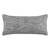 Sam Lumbar Accent Throw Pillow 16x36 Textured Cotton Blend Gray