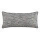 Sam Lumbar Accent Throw Pillow 16x36 Textured Cotton Blend Gray