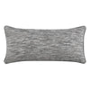 Sam Lumbar Accent Throw Pillow, 16x36 Textured Cotton Blend, Gray