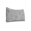 Sam Lumbar Accent Throw Pillow 16x36 Textured Cotton Blend Gray
