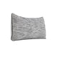 Sam Lumbar Accent Throw Pillow 16x36 Textured Cotton Blend Gray