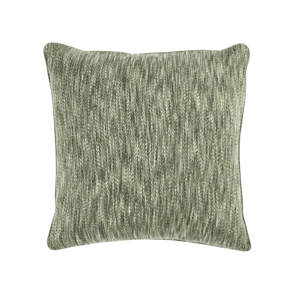 Sam Square Accent Throw Pillow, 22 Inch Cotton Blend, Cedar Green