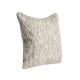 Sam Square Accent Throw Pillow 22 Inch Cotton Blend Textured Beige