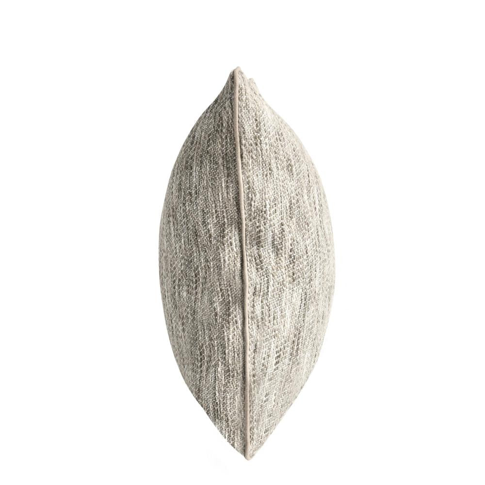 Sam Square Accent Throw Pillow 22 Inch Cotton Blend Textured Beige