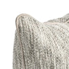 Sam Square Accent Throw Pillow 22 Inch Cotton Blend Textured Beige