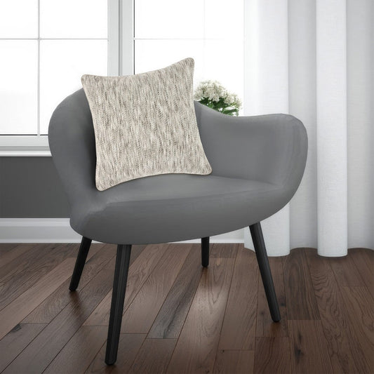 Sam Square Accent Throw Pillow, 22 Inch, Cotton Blend Textured Beige