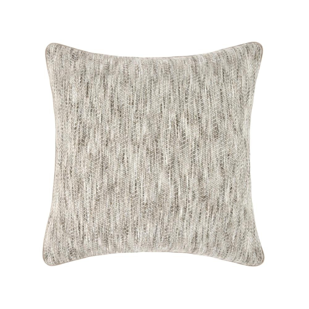 Sam Square Accent Throw Pillow, 22 Inch, Cotton Blend Textured Beige