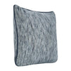 Sam Square Accent Throw Pillow 22 Inch Cotton Blend Textured Blue