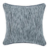 Sam Square Accent Throw Pillow, 22 Inch, Cotton Blend Textured Blue