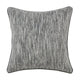 Sam Square Accent Throw Pillow, 22 Inch, Cotton Blend Textured Gray