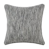 Sam Square Accent Throw Pillow 22 Inch Cotton Blend Textured Gray