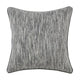 Sam Square Accent Throw Pillow 22 Inch Cotton Blend Textured Gray