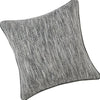 Sam Square Accent Throw Pillow, 22 Inch, Cotton Blend Textured Gray