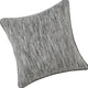 Sam Square Accent Throw Pillow, 22 Inch, Cotton Blend Textured Gray
