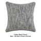 Sam Square Accent Throw Pillow, 22 Inch, Cotton Blend Textured Gray