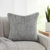 Sam Square Accent Throw Pillow, 22 Inch, Cotton Blend Textured Gray