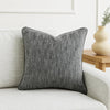 Sam Square Accent Throw Pillow, 22 Inch, Cotton Blend Textured Gray