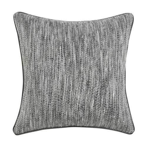 Sam Square Accent Throw Pillow, 22 Inch, Cotton Blend Textured Gray
