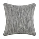 Sam Square Accent Throw Pillow, 22 Inch, Cotton Blend Textured Gray
