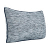 Sam Lumbar Accent Throw Pillow 14x26 Cotton Blend Blue Texture BM331936