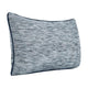 Sam Lumbar Accent Throw Pillow 14x26 Cotton Blend Blue Texture BM331936
