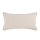 Lumbar Accent Throw Pillow 14x26 Beige Cotton Handwoven Brown Jute BM331937