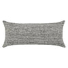 Ruff Lumbar Accent Throw Pillow, 16x36, Textured Gray Recycled Fabric