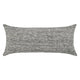 Ruff Lumbar Accent Throw Pillow, 16x36, Textured Gray Recycled Fabric