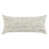 Ruff Lumbar Accent Throw Pillow, 16x36, Textured Ivory Recycled Fabric