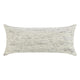 Ruff Lumbar Accent Throw Pillow, 16x36, Textured Ivory Recycled Fabric
