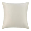 Ruff Square Accent Throw Pillow 26 Inch Ivory Texture Recycled Fabric