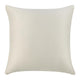 Ruff Square Accent Throw Pillow 26 Inch Ivory Texture Recycled Fabric