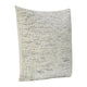 Ruff Square Accent Throw Pillow 26 Inch Ivory Texture Recycled Fabric