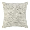 Ruff Square Accent Throw Pillow, 26 Inch Ivory Texture Recycled Fabric