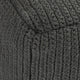 Square Pouf Ottoman 18 Inch Handwoven Knitted Dark Gray Polyester BM331943